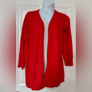 Joan Rivers Red Cardigan